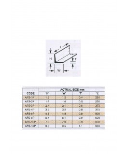 10 profilés en polystyrène blanc (AFS-02P) de section en L  - 1,60 x 1,60 x 250mm ( 501010 )