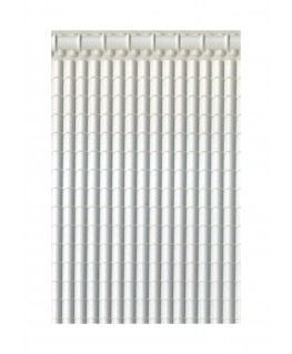 pan de toiture en tuiles romaines avec faîtière en polystyrène gaufré blanc  - 0,50 x 190 x 290mm - échelle : 1/50 ( 602042 )