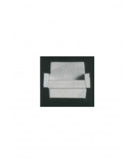 fauteuil de salon sur socle ou 4 pieds avec accoudoirs en polystyrène blanc moulé - échelle : 1/50 ( 605027 )