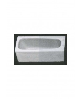 baignoire en polystyrène blanc moulé - échelle : 1/50 ( 605125 )