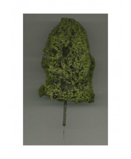 arbre feuillu en métal photodécoupé et floqué vert clair - 110,00mm ( 606757 )