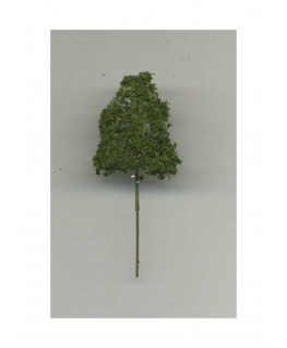 arbre feuillu en métal photodécoupé et floqué vert foncé - 30,00mm ( 606764 )
