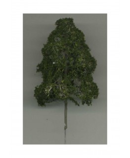 arbre feuillu en métal photodécoupé et floqué vert foncé - 70,00mm ( 606767 )