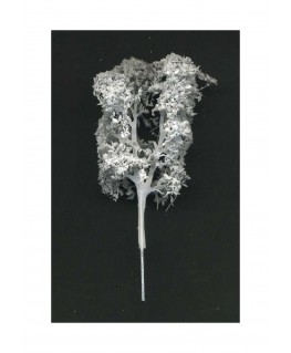 arbre feuillu en métal photodécoupé et floqué blanc - 50,00mm ( 606779 )
