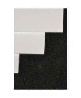 feuille en polystyrène blanc opaque - 0,50 x 700 x 1000mm ( 101 004 )