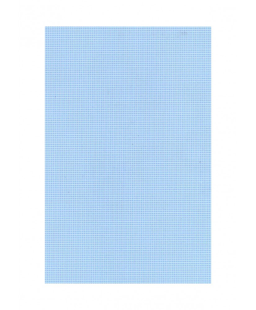 feuille de polyester - impression blanche - carrés de 1,00mm de côté - 0,50mm - 220/310mm ( 103 010 )