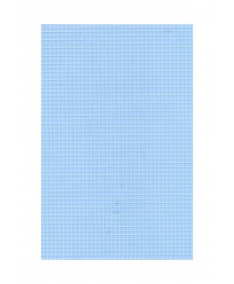 feuille de polyester - impression blanche - carrés de 2,00mm de côté - 0,50mm - 220/310mm  ( 103 012 )