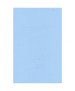 feuille de polyester - impression blanche - carrés de 2,00mm de côté - 0,50mm - 220/310mm  ( 103 012 )