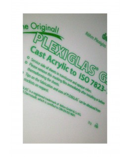 plaque en Plexiglas GS blanc opaque - 3,00 x 500 x 1000mm ( 103 062 )