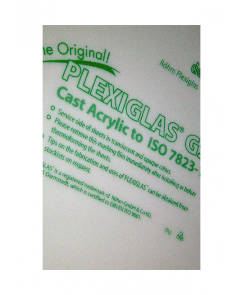 plaque en Plexiglas GS blanc opaque - 3,00 x 500 x 1000mm - URBIA SPRL